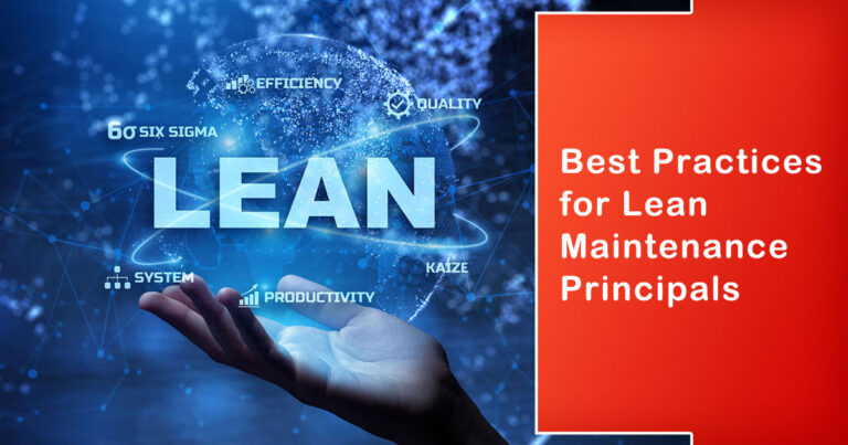 Best Practices for Lean Maintenance Principals in India